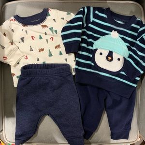 0-3 month boys winter outfits